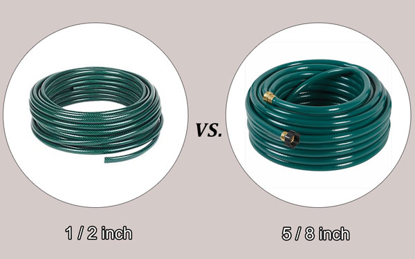 1/2 inch vs. 5/8 inch Garden Hose Quick Comparison Chart