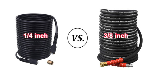Pressure Washer Hose 1/4” vs. 3/8”: Which is Better